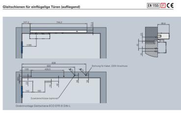 ECO Gleitschienenschließer TS 62–EN 2-5 EFR III